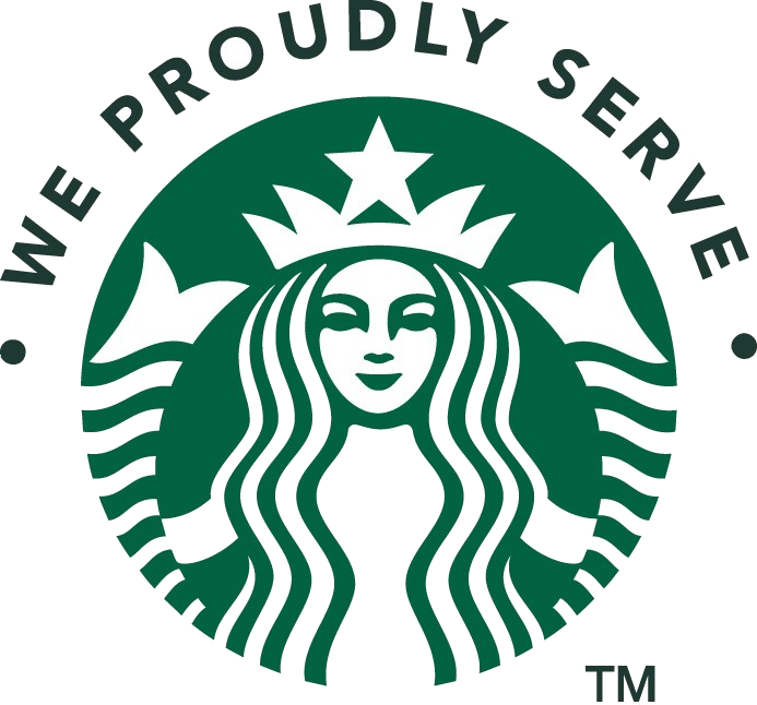 We Proudly Serve Starbucks